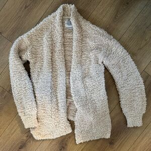 Urban Outfitters Cozy Cream Open-Front Sweater